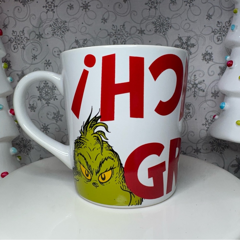 How The Grinch Stole Christmas 65th Anniversary Stockings Ceramic Coffee Mugs x2 - Picture 10 of 12
